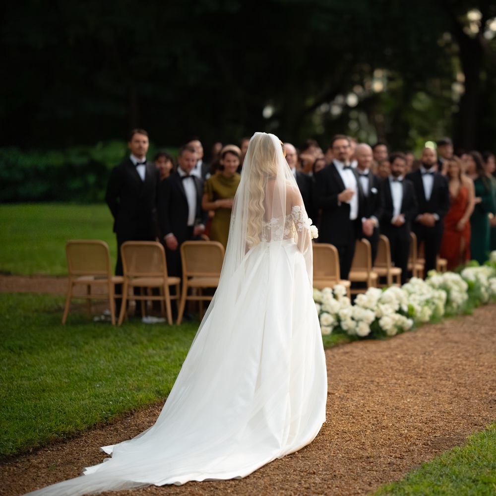 Galia Lahav Luna Silk Bridal Overskirt - Picture 3 of 5